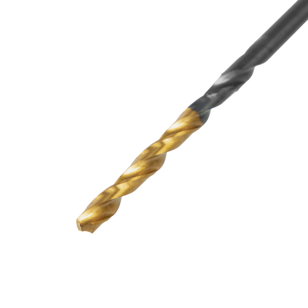 Сверло по металлу, 2 мм, HSS-Tin, Golden Tip, 10 шт. Denzel (717203)