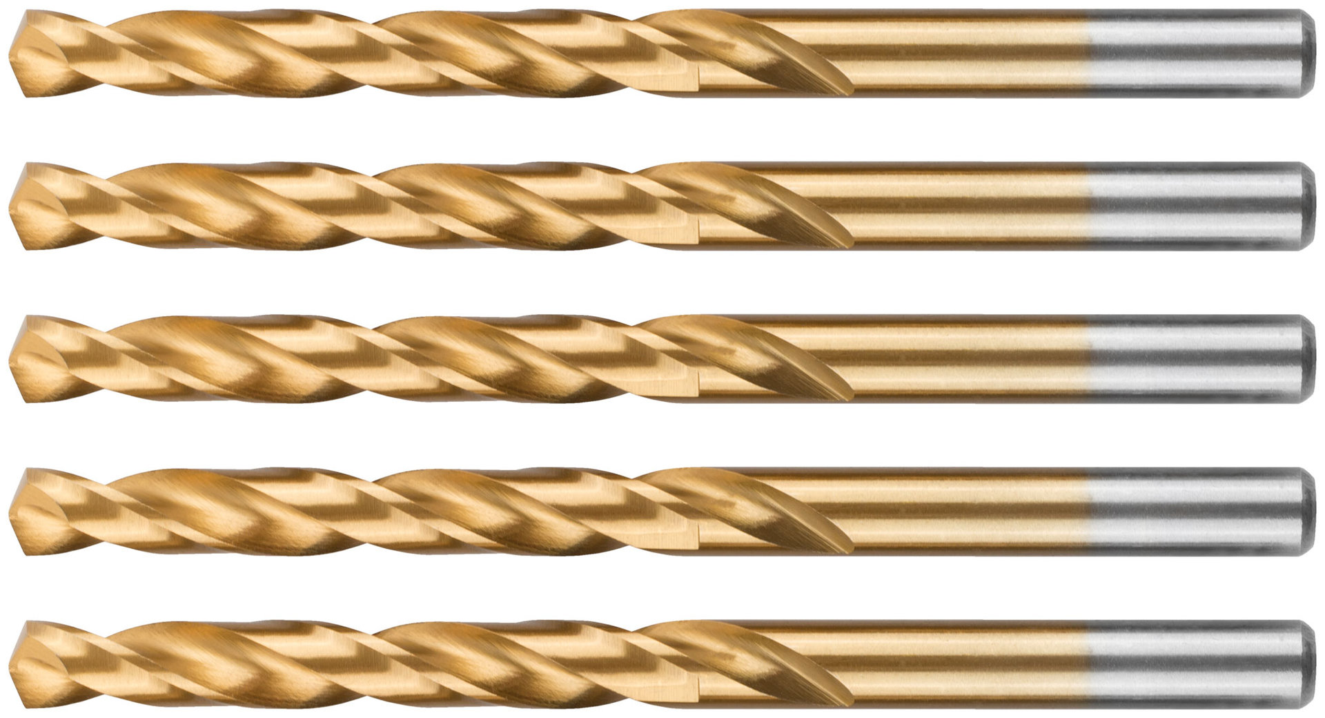 Сверло по металлу Cutop Profi с титановым покрытием, 8х117 мм (5 шт) (52-453)