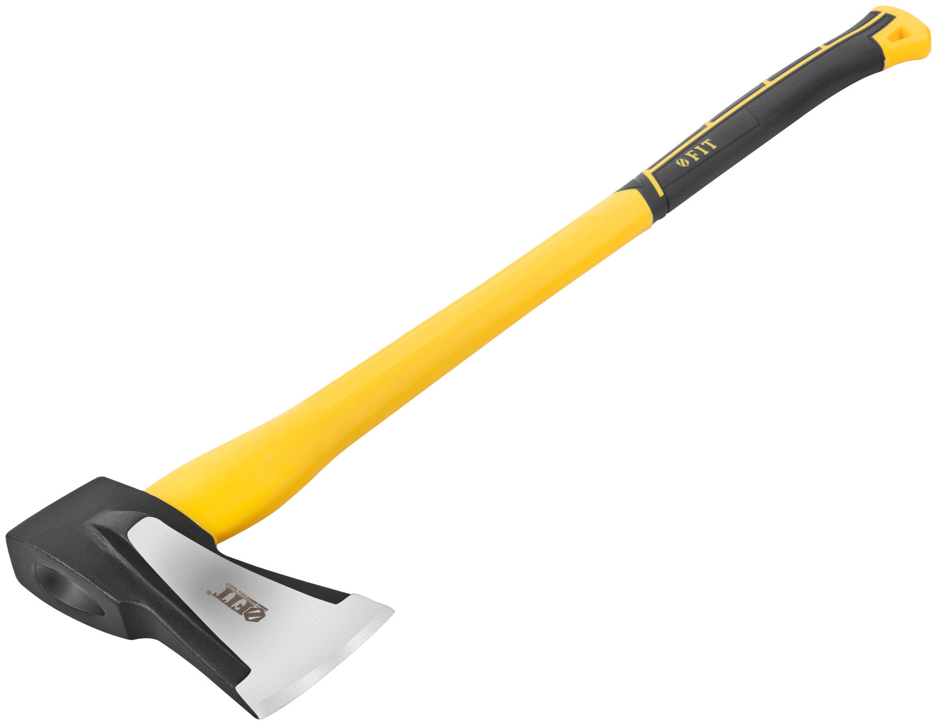 Топор-колун ушастый кованый, фиберглассовая длинная ручка 800 мм, 2500 гр.