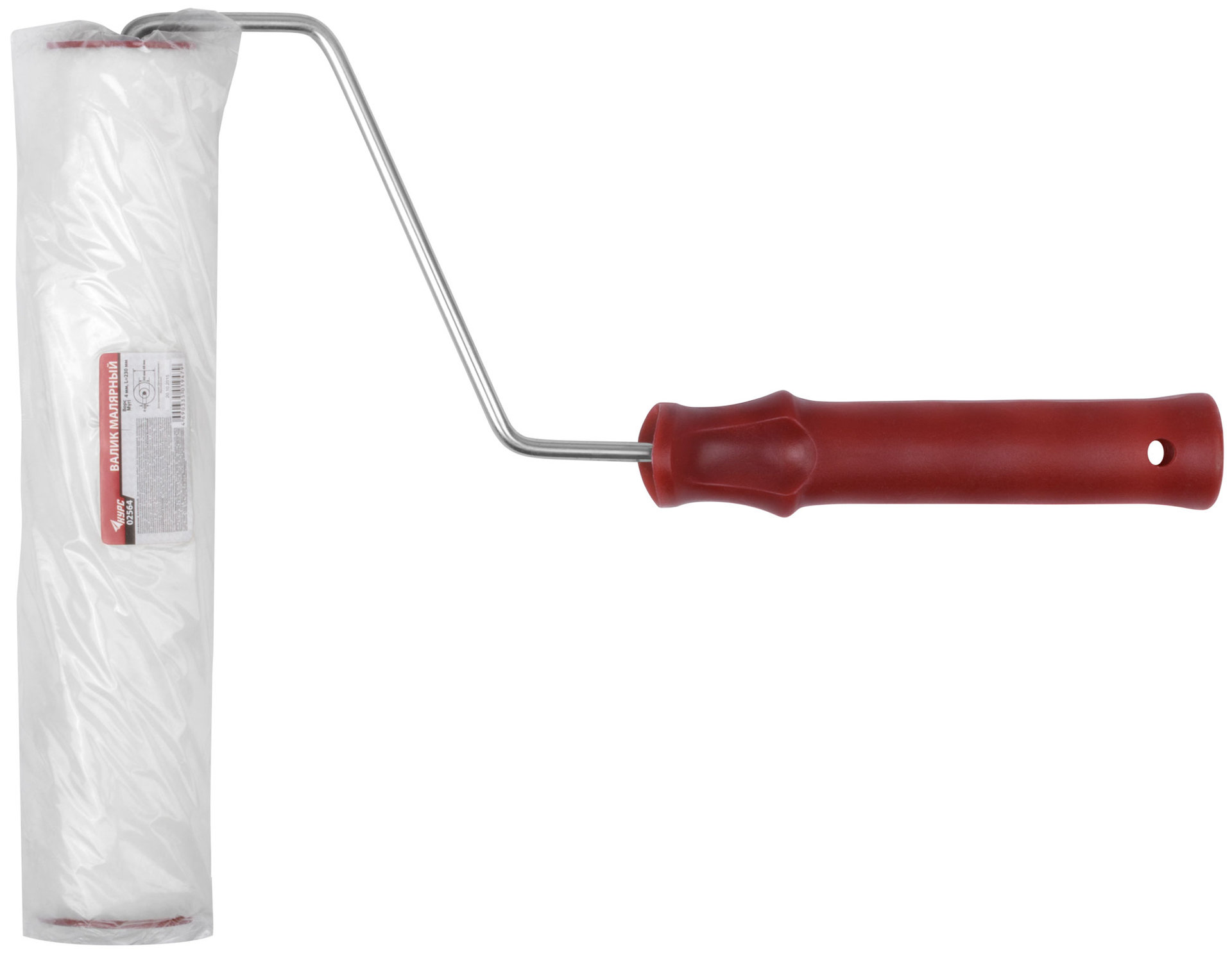 Валик велюровый, стержневая система, диам. 40/48 мм, ворс 4 мм, бюгель 6 мм, 230 мм (02564)