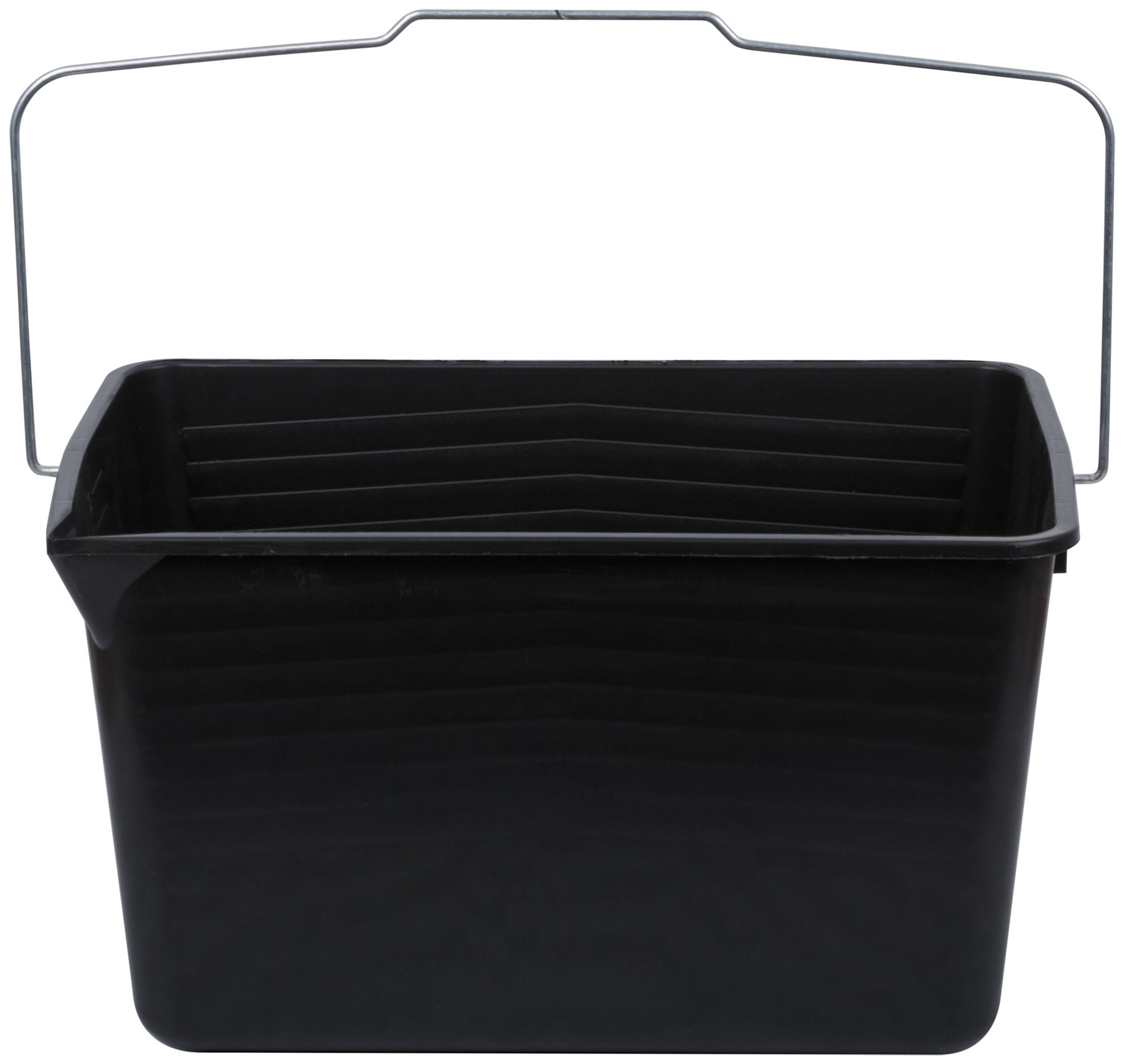 Ведро для краски, металлическая ручка 12 л черное (04020)