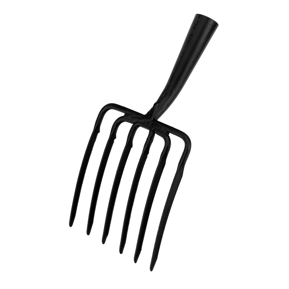 Вилы 6 - и рогие, копальные, 195х220 мм, кованые, без черенка, Арти, (63839)