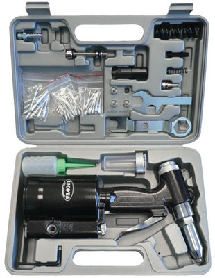 Заклепочный пистолет пневмогидравлический до 4,8 мм набор, Licota, PAV-00005K