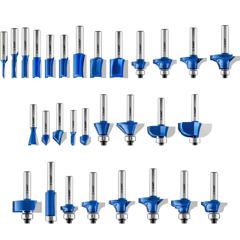 Набор профильных фрез по дереву 30 шт ЗУБР Профессионал 28796-H30  