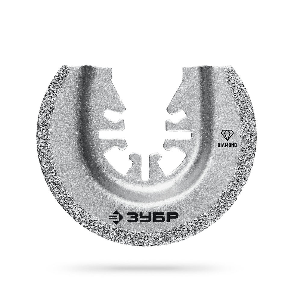 Полотно пильное DIAMOND 65 x 2.0 мм с алмазным зерном Р50: керамика, бетон, кирпич ЗУБР UniLock 15554-65