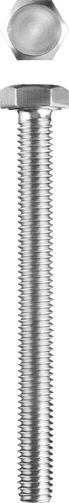 Болт M5 x 50 мм, кл. пр. 5.8, цинк, 5 кг, ГОСТ 7798-70 ЗУБР 303080-05-050