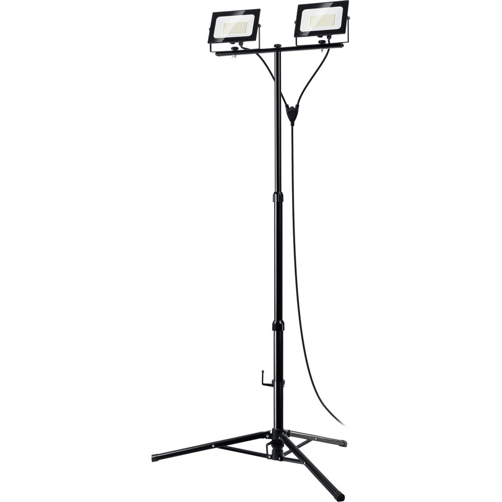 Прожекторы светодиодные на штативе 2 х 50 Вт, 6500 К, IP65, 1.6 м ЗУБР ПСК 50х2 Профессионал 57145-2-50