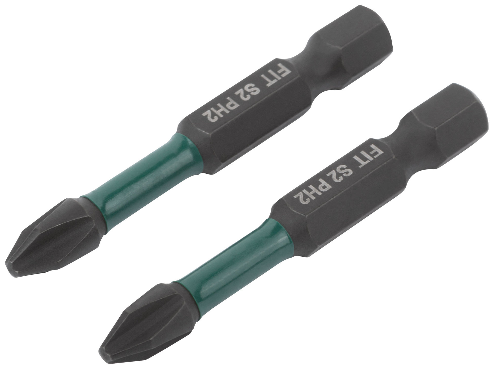 Биты кованые ударные, сталь S2, односторонние 50 мм PH2, Профи 2 шт., блистер (57481)