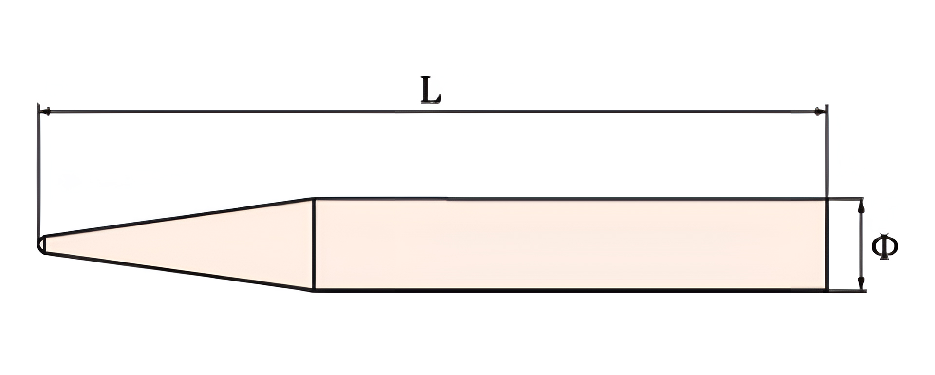 Бородок путевой 20х400 искробезопасный сплав BeCu 223D-1014, HORTZ