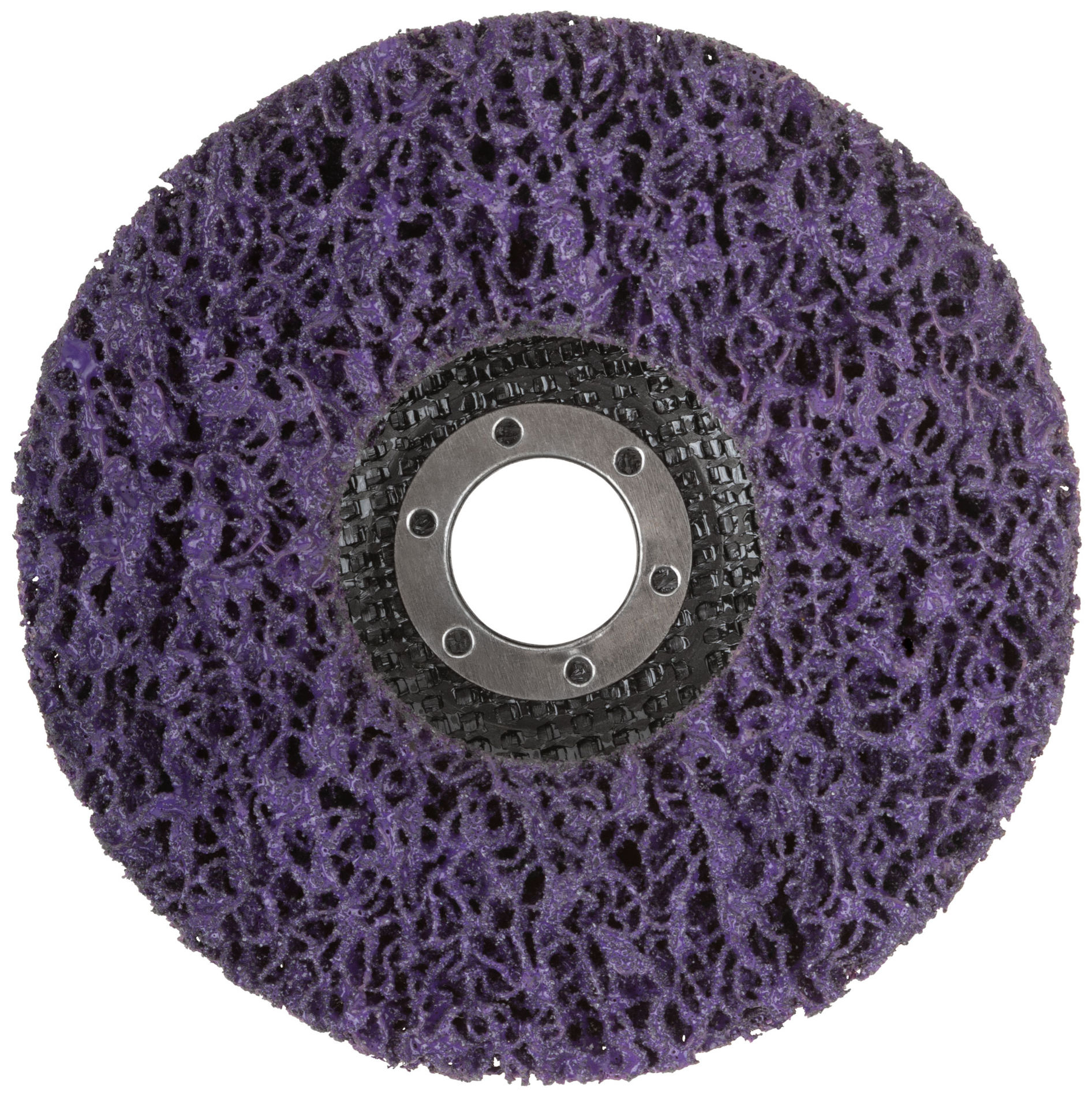 Диск зачистной полимерный 125 мм, фиолетовый, жесткий (39635М)