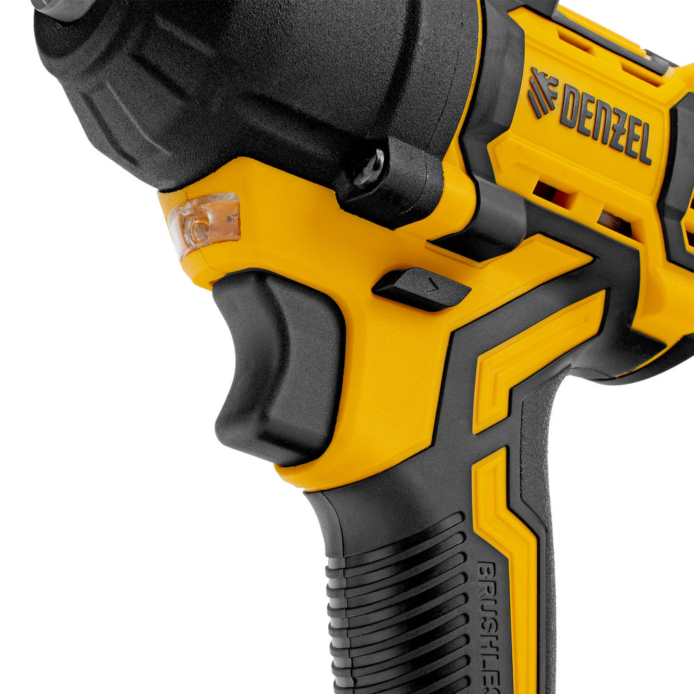 Гайковерт ударный аккумуляторный бесщет. CIWH-BL-20-500, Li-Ion, 20 В// Denzel (26524)