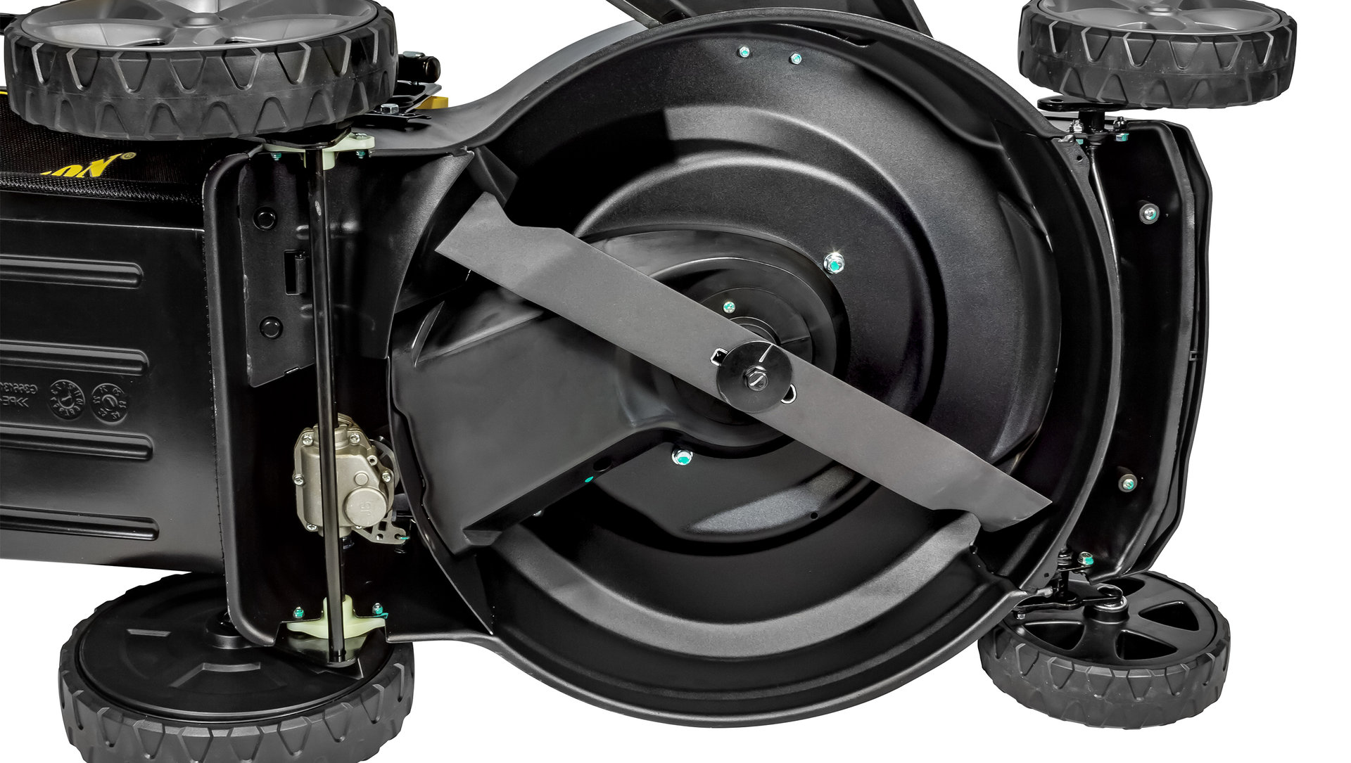 Газонокосилка CHAMPION LM5344 (PRO 4,4кВт привод 525мм 65л 25-75мм 1рычаг/6, 38кг 4в1) (LM5344)