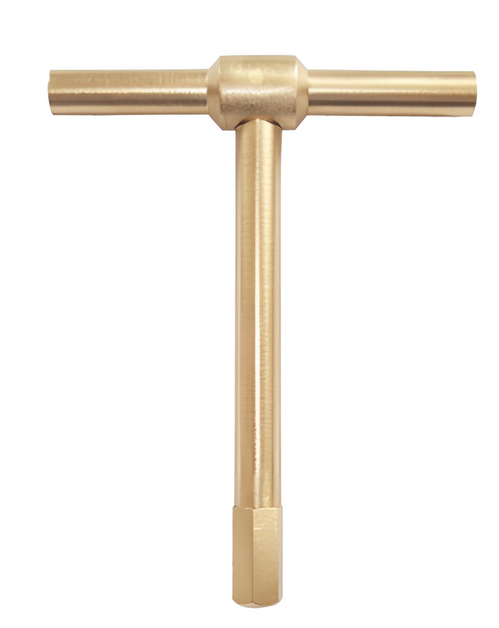 Ключ шестигранный с Т-образной рукояткой 4*90*100 искробезопасный сплав AlCu 167C-4, HORTZ