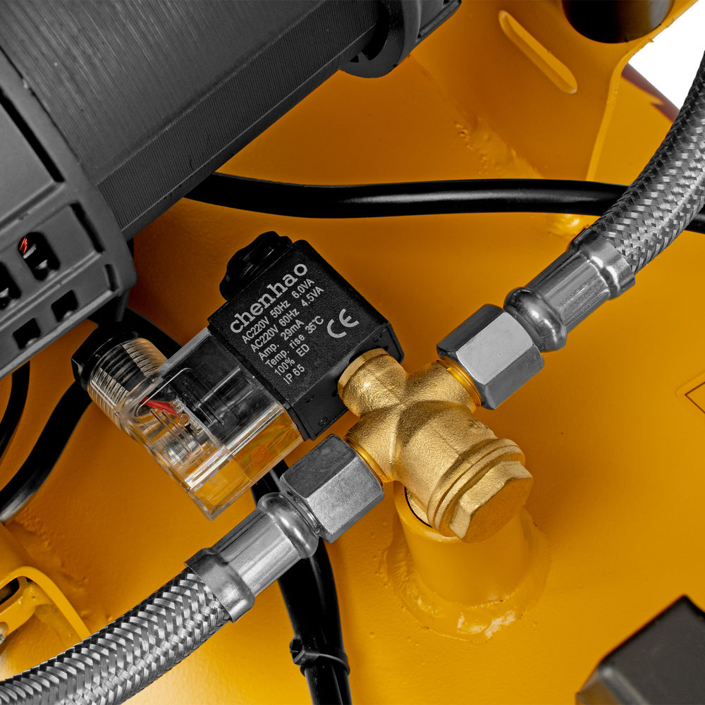 Компрессор безмасл. малошумный DLP-3000/100, 3 кВт, 2х1,5 кВт,100 л, 2850 об/мин,500 л/мин Denzel (58145)