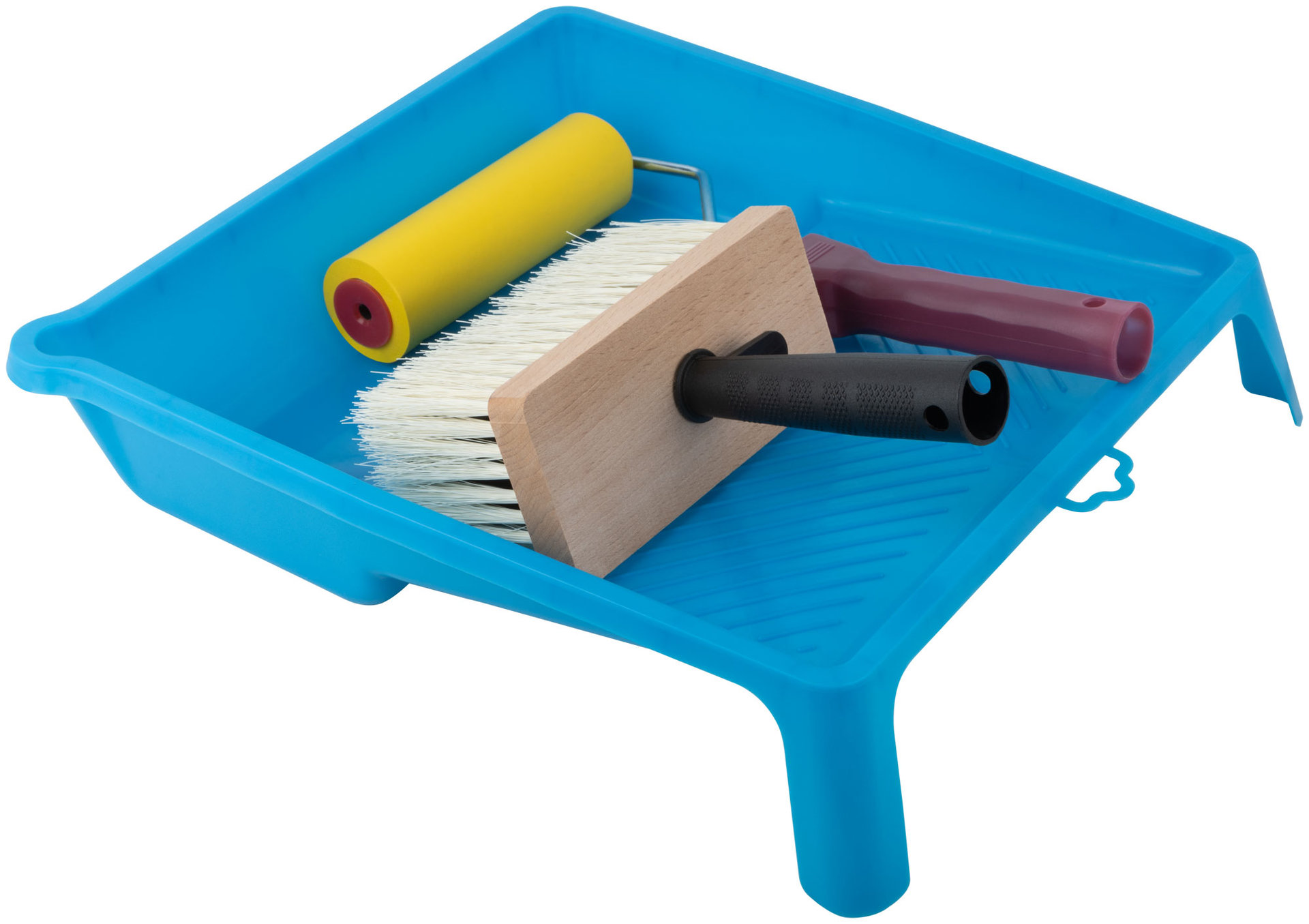 Набор для наклеивания обоев (ванночка 350х330 мм + валик прижимной 150 мм + макловица)