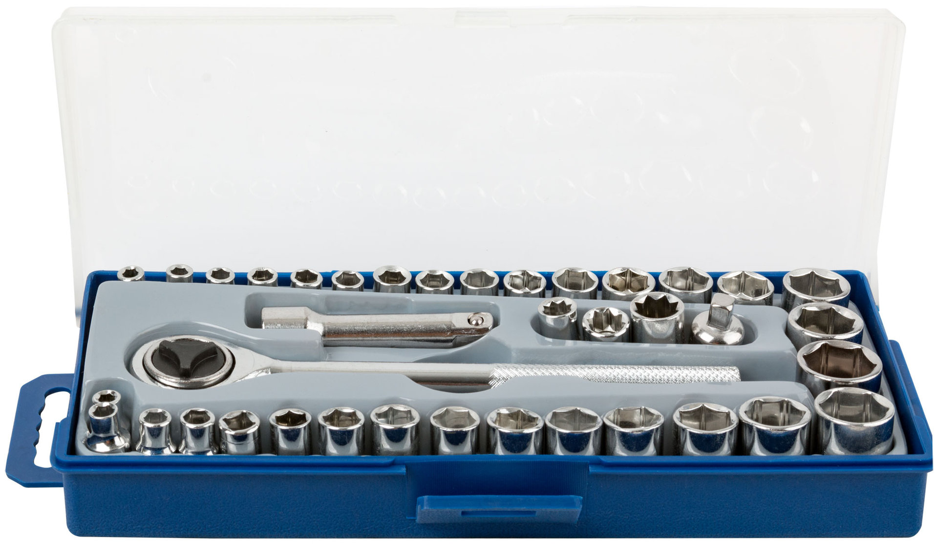 Набор торцевых головок 39 шт. 3/8 (метрические и дюймовые)