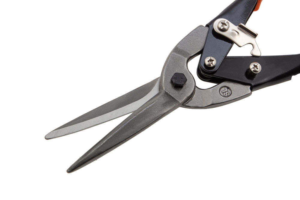 Ножницы по металлу, удлиненные, 290 мм, пряморежущие, обрезиненные рукоятки Sparta (783165)