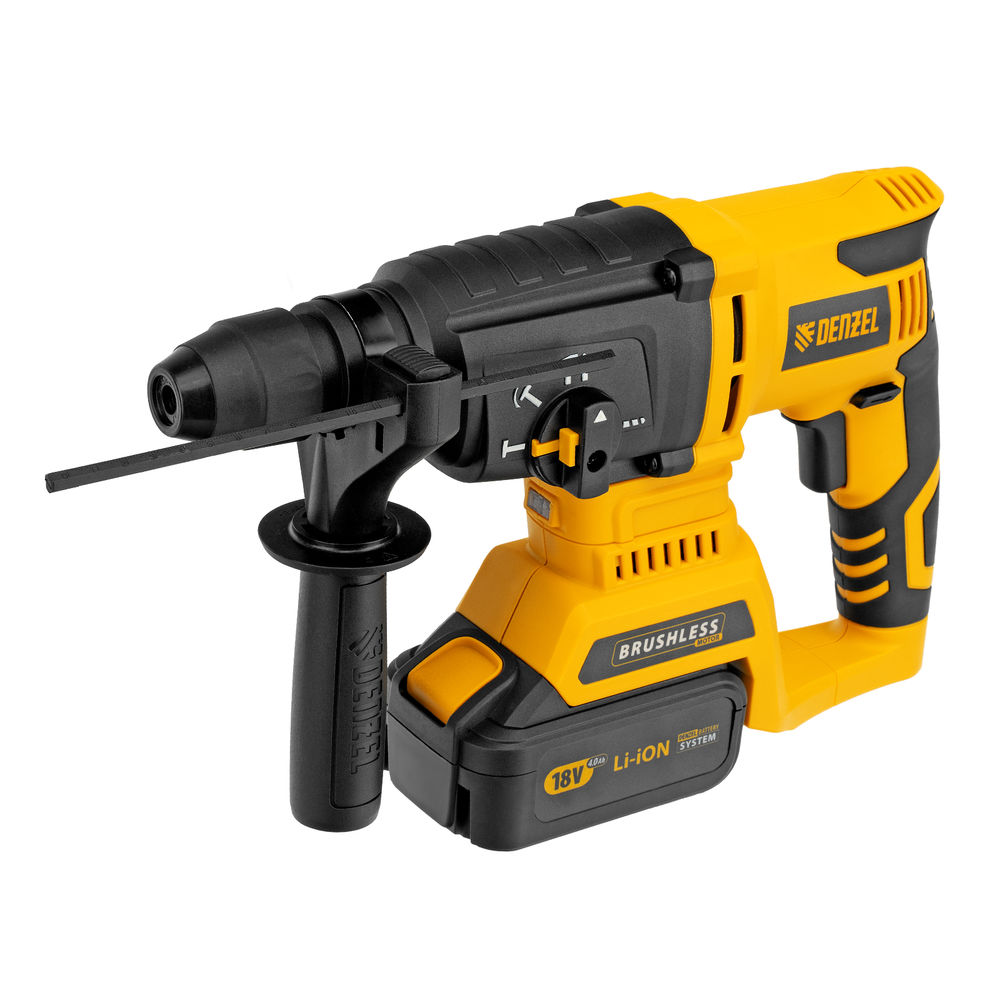 Перфоратор аккумуляторный BLRH-IB-26 Li-Ion, 18 В Denzel (26701)