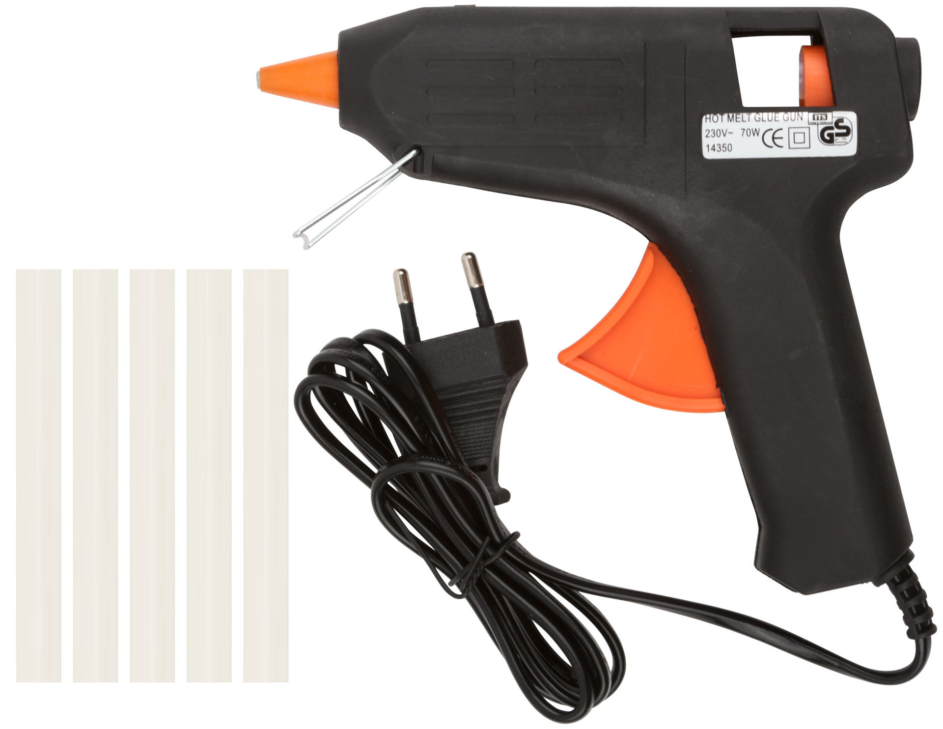 Пистолет клеевой 11 мм, 15 Вт ( 70 Вт ), в кейсе (14350)