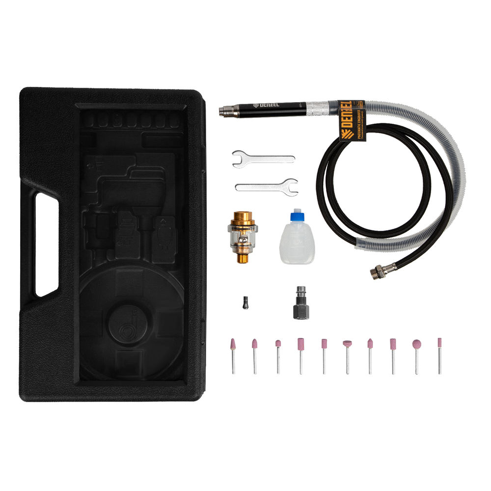 Пневматический гравер PE54000, 54000 об/мин, 3 мм, 57 л/мин Denzel (57467)