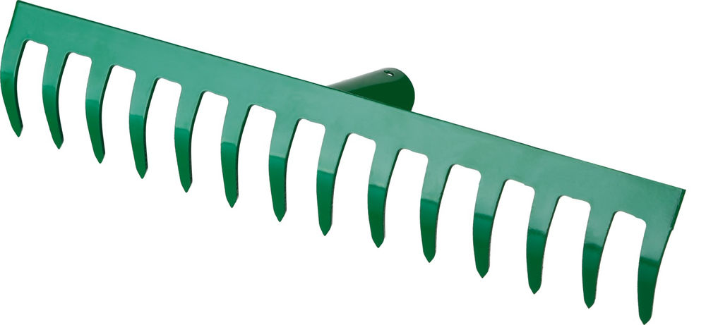 Грабли РОСТОК 364 x 60 мм, 14 прямых зубцов, сталь, покрытие краска, без черенка 39610-14_z01