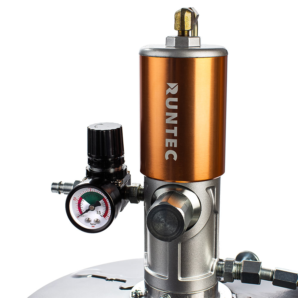 Солидолонагнетатель с пневмоприводом для бочек 20 л RUNTEC RT-SO21