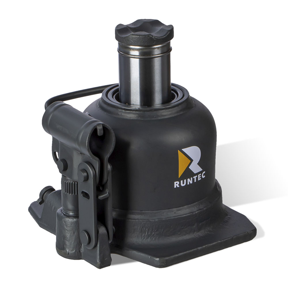 Домкрат бутылочный двухштоковый профессиональный 10 т, 125-225 мм RUNTEC RT-WJ10