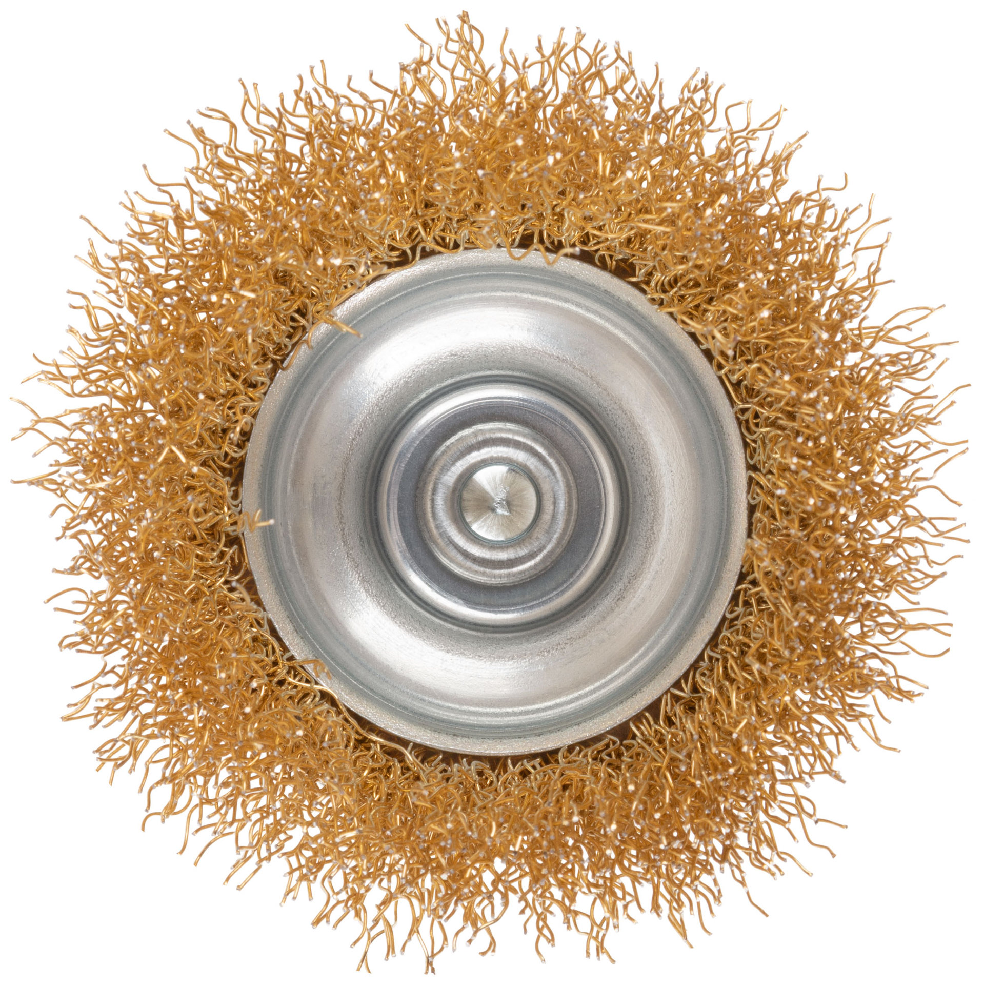 Щетка для дрели, тип Чашка, латун. витая проволока 0,3 мм, 65 мм, блистер, CUTOP Profi (82-911)