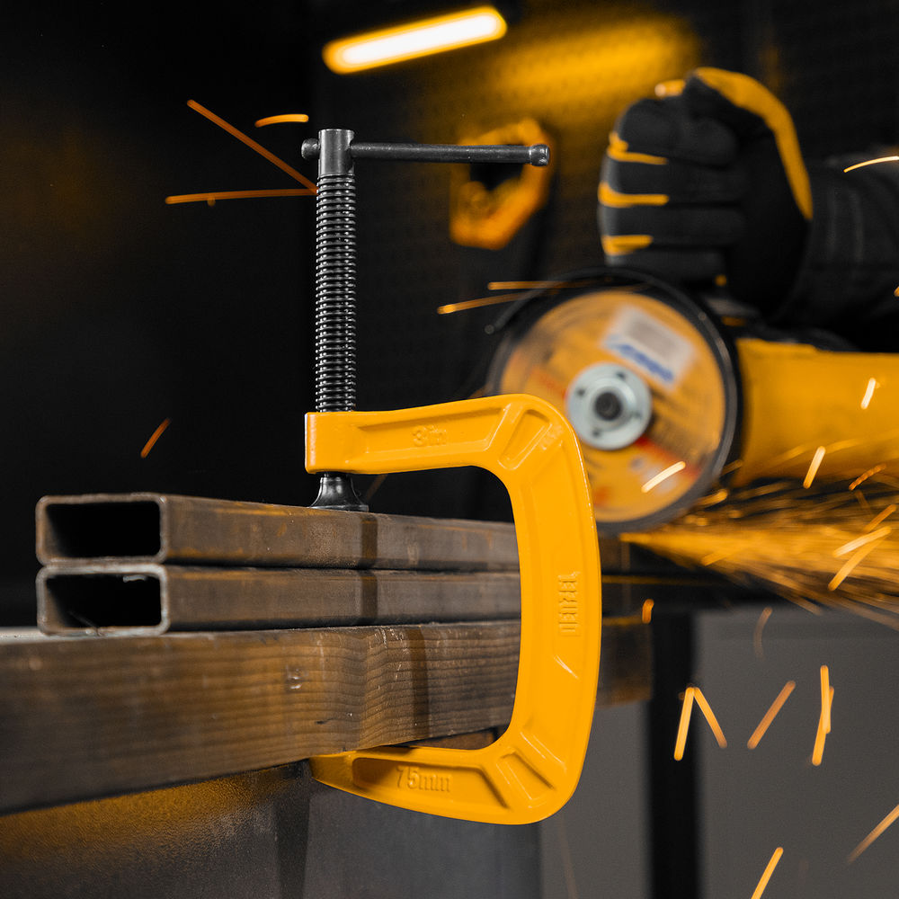 Струбцина G-образная, усиленная, 75 мм Denzel (20642)