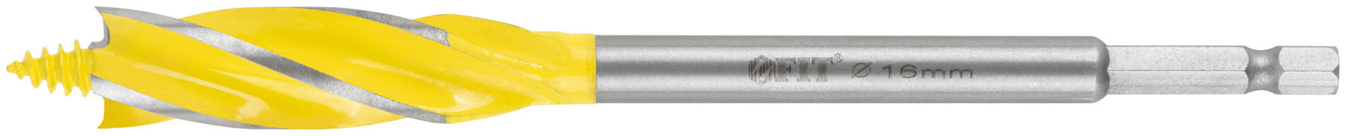 Сверло по дереву 4-х спиральное Х-тип Профи 16х165 мм (36214)
