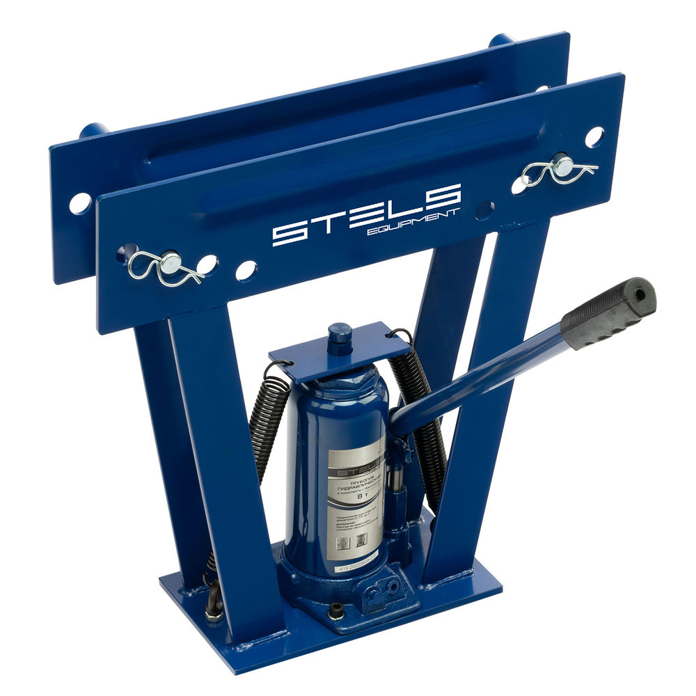 Трубогиб гидравлический, 8 т, в комплекте с башмаками 1/2-1, пластиковый кейс, Stels (18115)