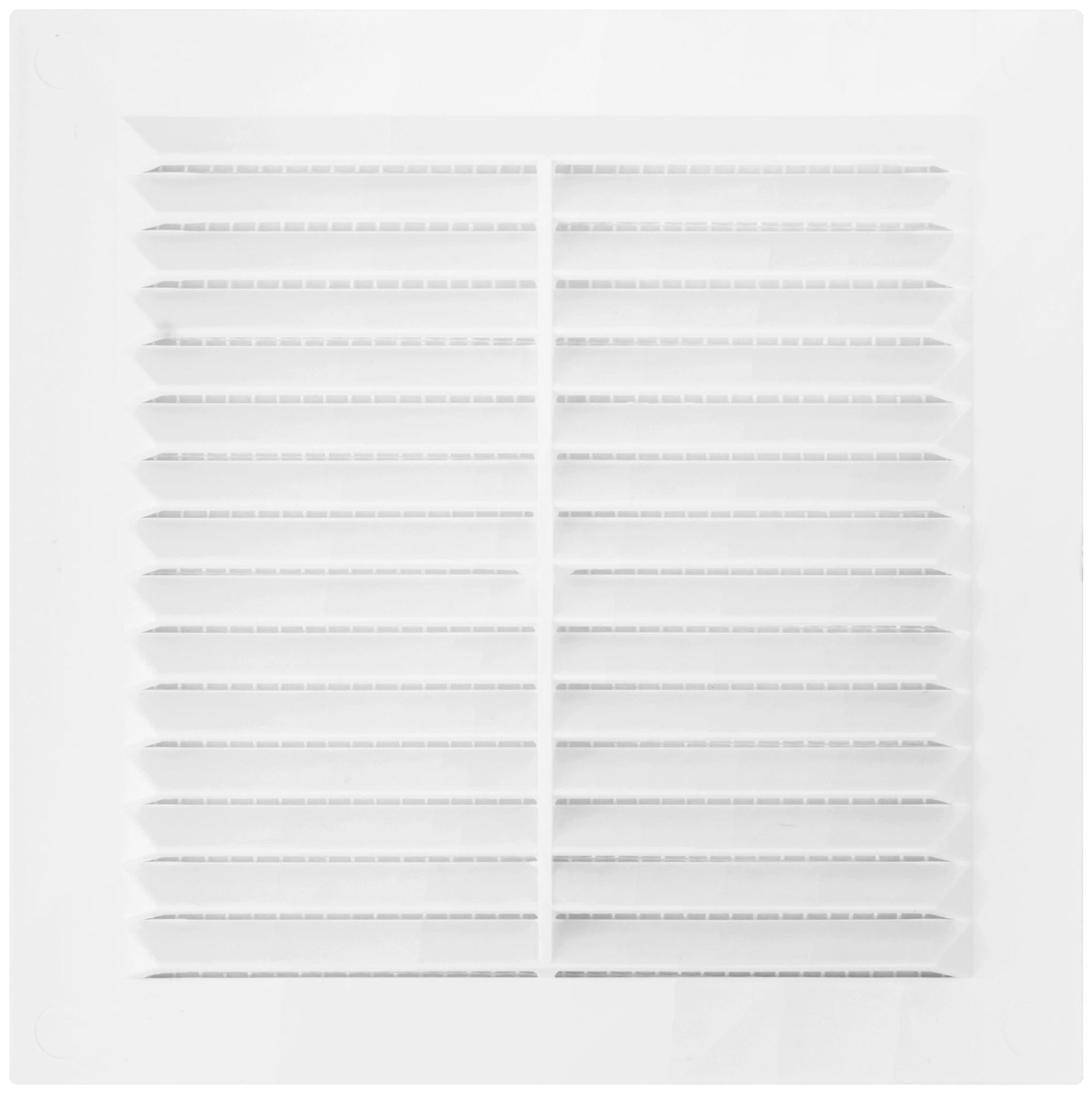 Вентиляционная решетка, пластиковая, 150 х 150 мм, с сеткой (75021)