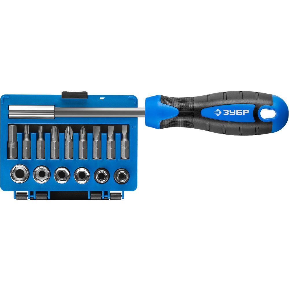 Отвертка-битодержатель с насадками Профессионал ЗУБР 25216