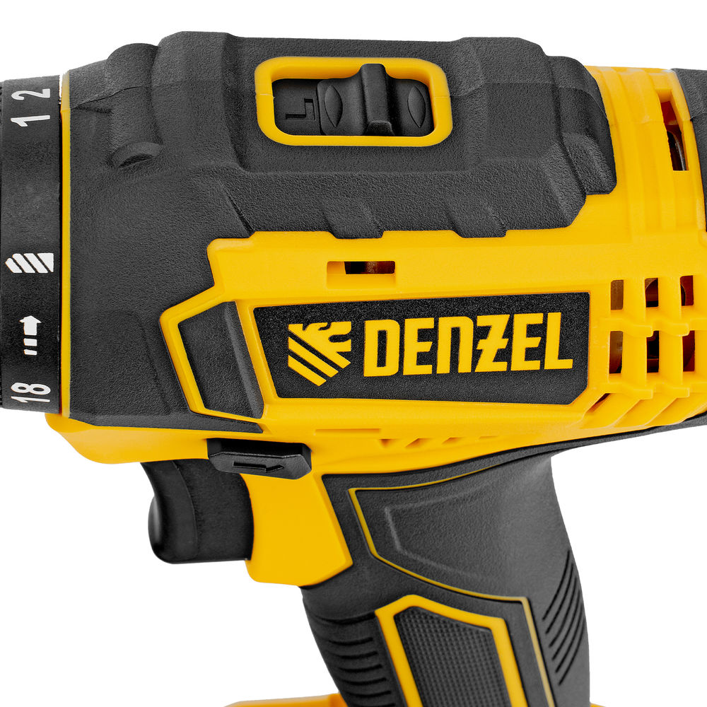 Дрель-шуруповерт аккумуляторная CDL-18-0, Li-Ion, 18 В Denzel (26117)