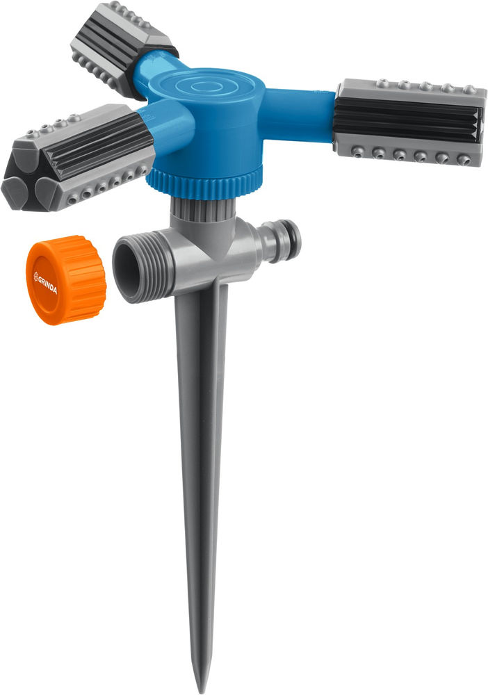 Круговой распылитель RR-P, 75 м, 2 полив, 3 сопла, на пике, ударопрочный пластик, PROLine GRINDA 40341_z03