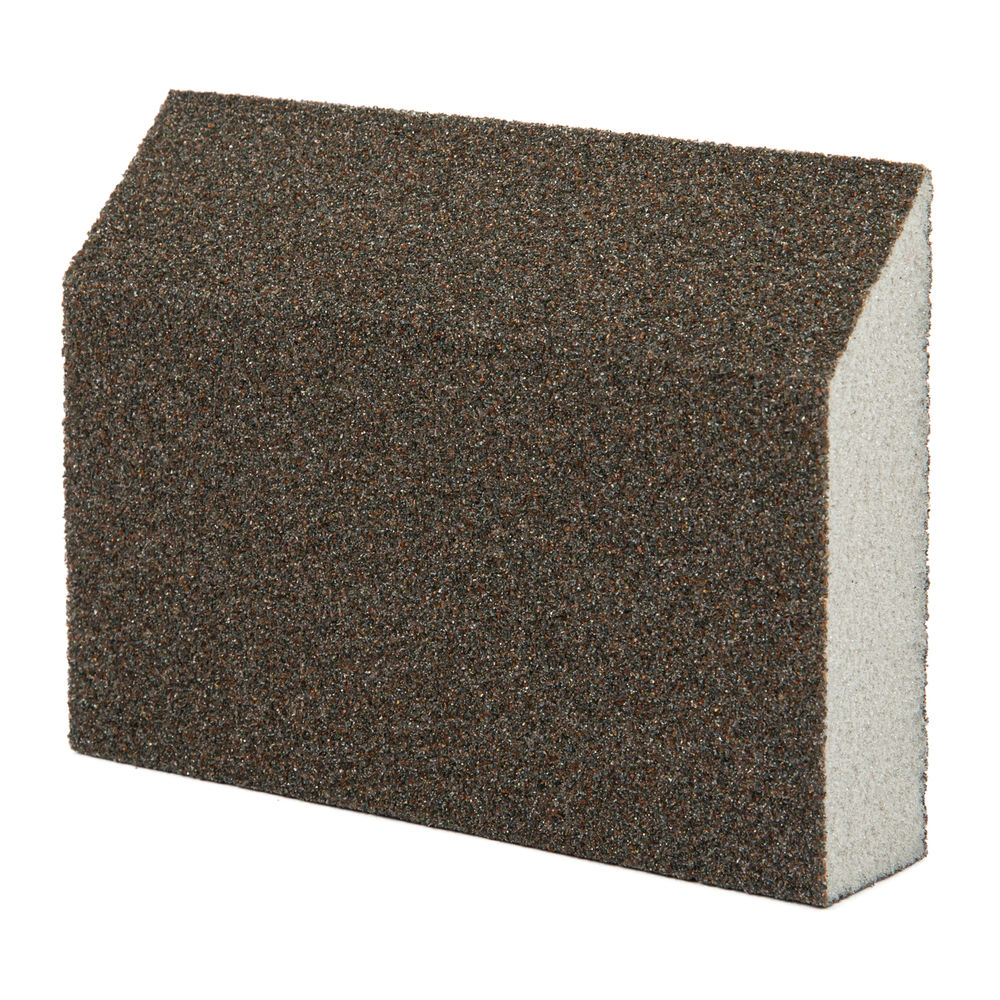 Губка для шлифования, 120 х 90 х 25 мм, трапеция, мягкая, P 80 Matrix (75729)