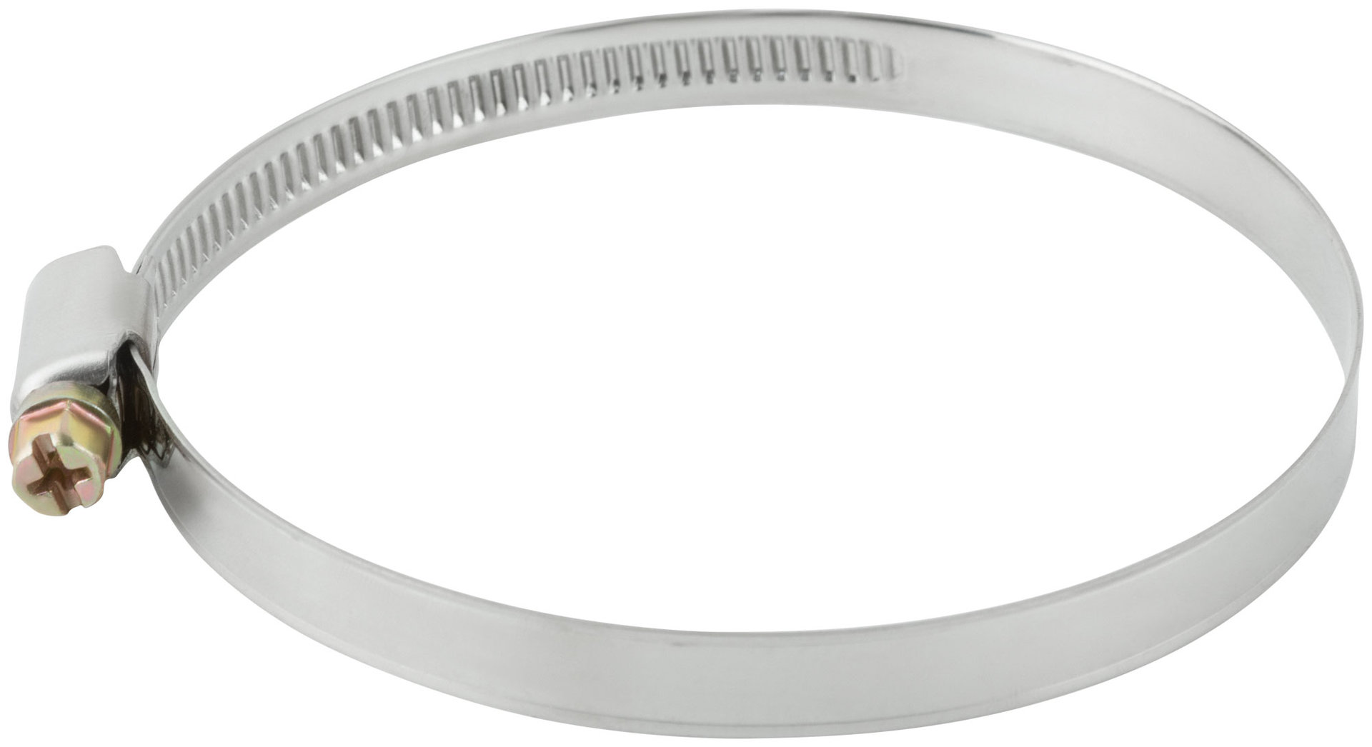 Хомут обжимной (нержавеющая сталь со сваркой) 70-90 мм (64288)