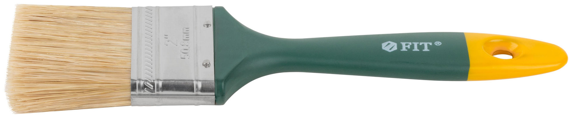 Кисть флейцевая Контур, натур.светлая щетина, пластиковая ручка 2 (50 мм) (01165)