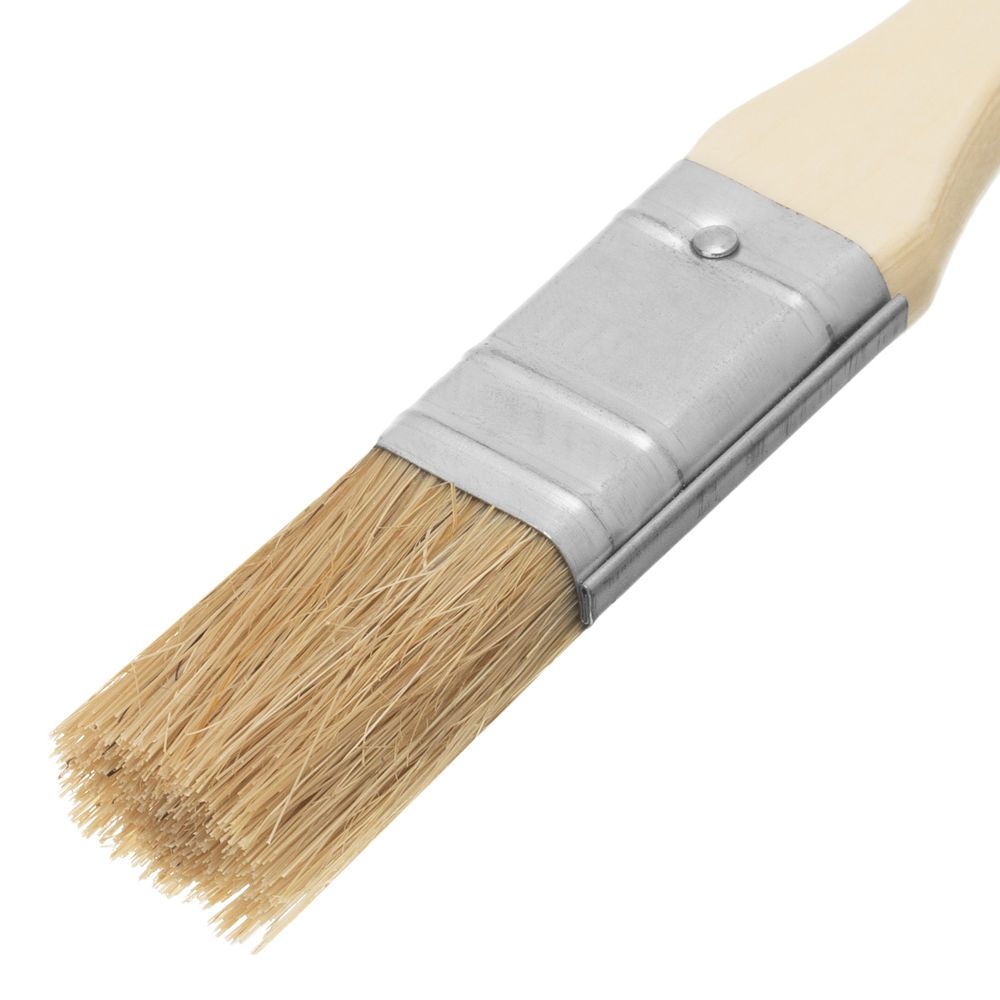 Кисть плоская Стандарт 3/4 (20 мм) натуральная щетина, деревянная ручка MTX (82515)