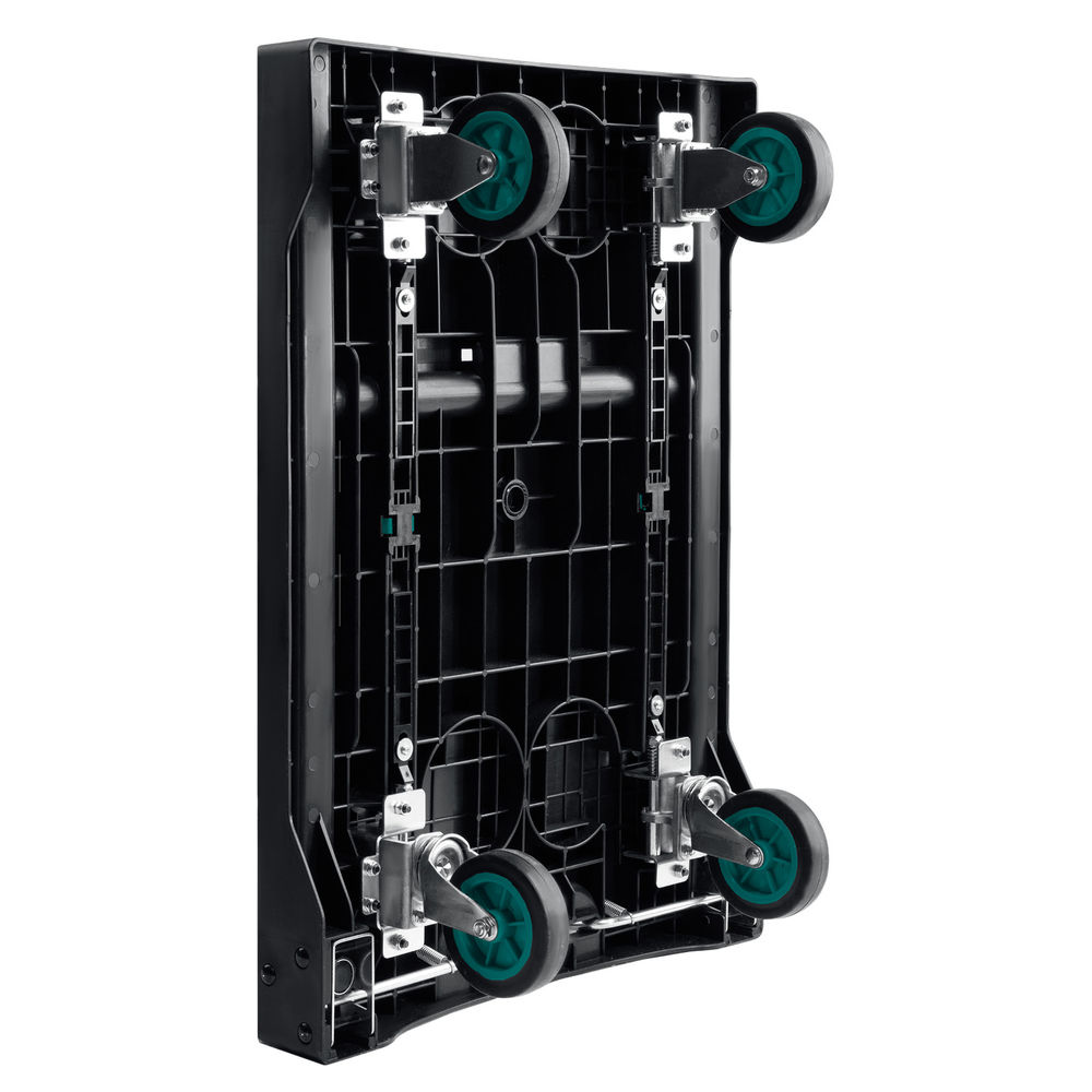 Платформенная тележка до 150 кг, платформа 68.0 х 49.5 см, складная рукоятка, складные колеса d 10 см, вес – 9.3 кг KRAFTOOL 38780-150