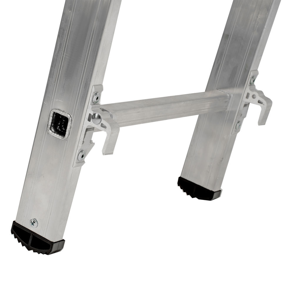 Лестница, 3 х 13 ступеней, алюминиевая, трехсекционная, Сибртех (97823)