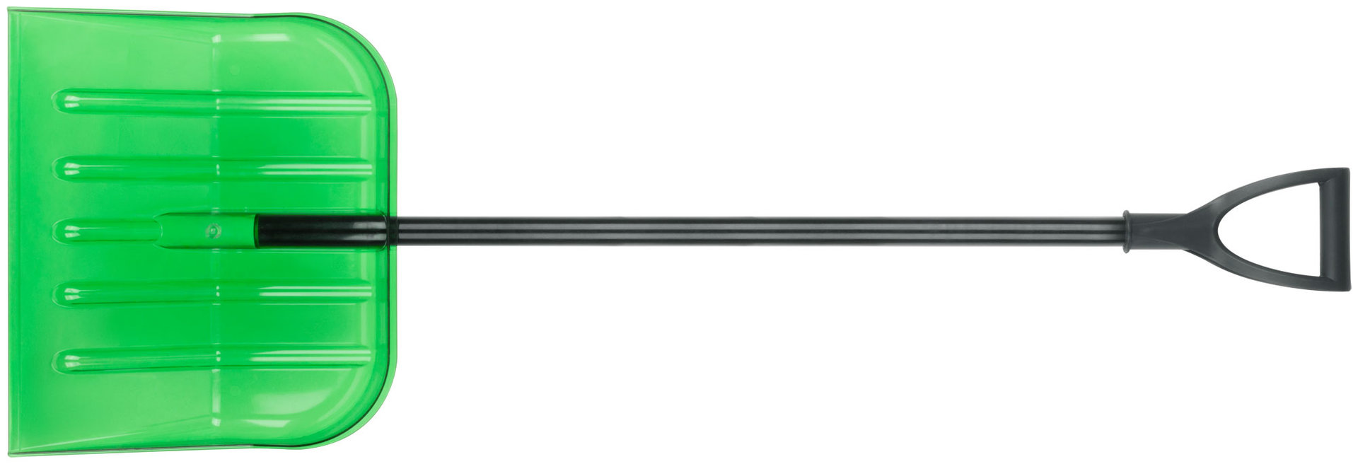 Лопата для уборки снега Профи поликарбонатная, алюминиевый черенок, средняя 460х400х1380 мм (68114)