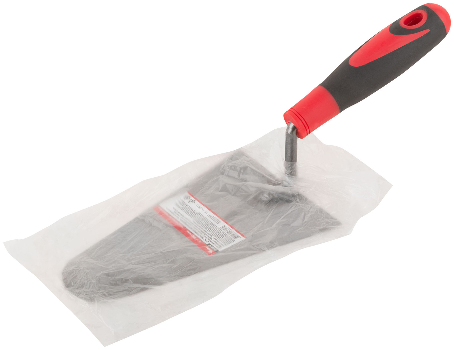 Мастерок бетонщика, прорезиненная ручка 180 мм (04936)