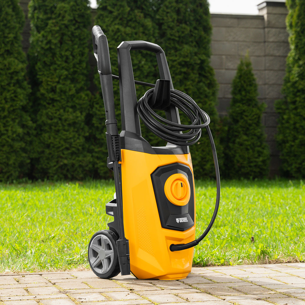 Моечная машина высокого давления R-170D, 2000 Вт, 170 бар, 360 л/ч, с барабаном Denzel (58229)