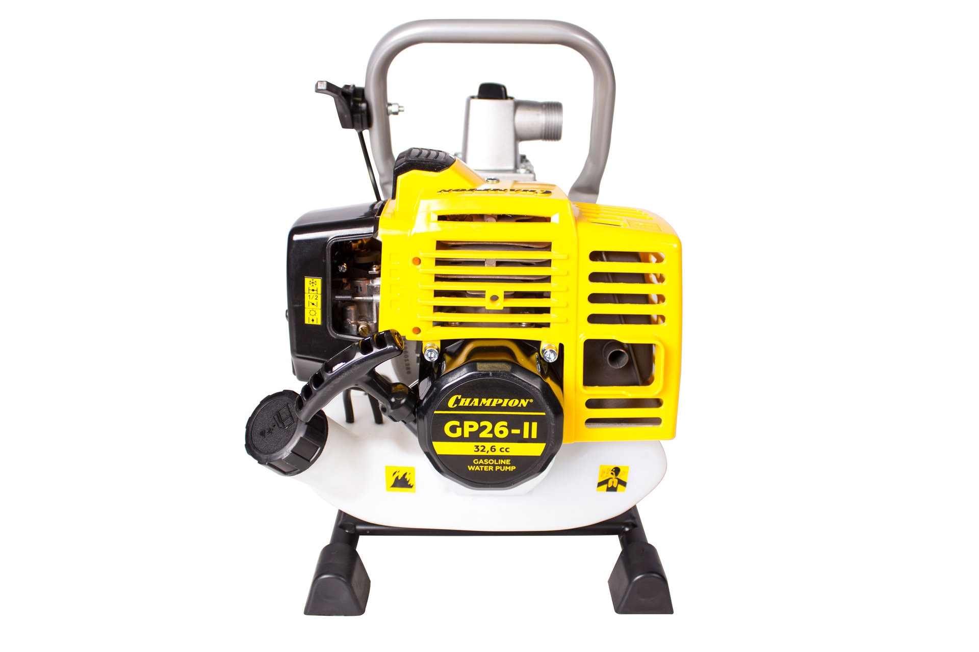 Мотопомпа CHAMPION GP26-II (1 130л/мин 8/30м 1,22лс 2Т 0,7л 7кг, легкий старт) (GP26-II)
