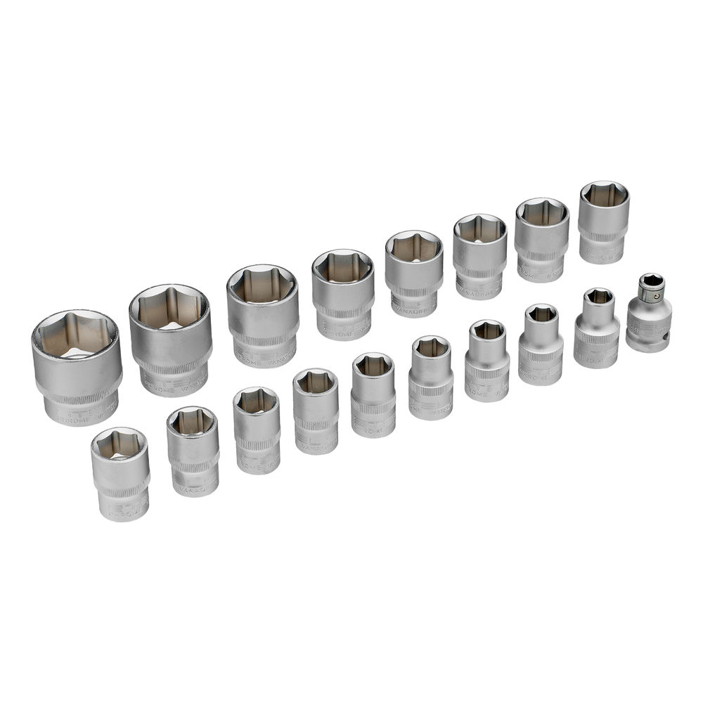 Набор инструментов, 1/2, CrV, пластиковый кейс 60 предметов Stels