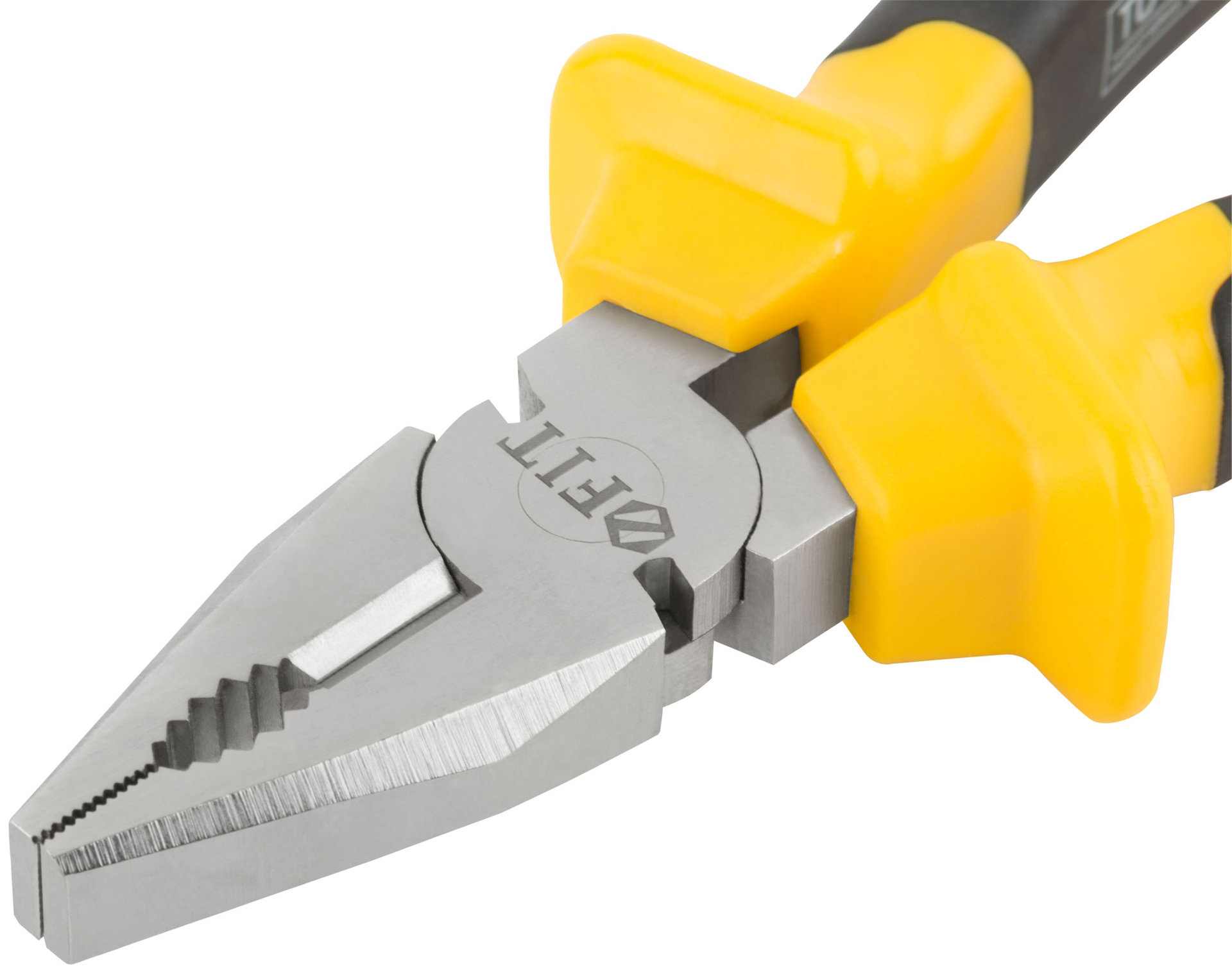 Плоскогубцы комбинированные Старт черно-желтые прорезиненные ручки, хром-никелевое покрытие 180 мм (49955)