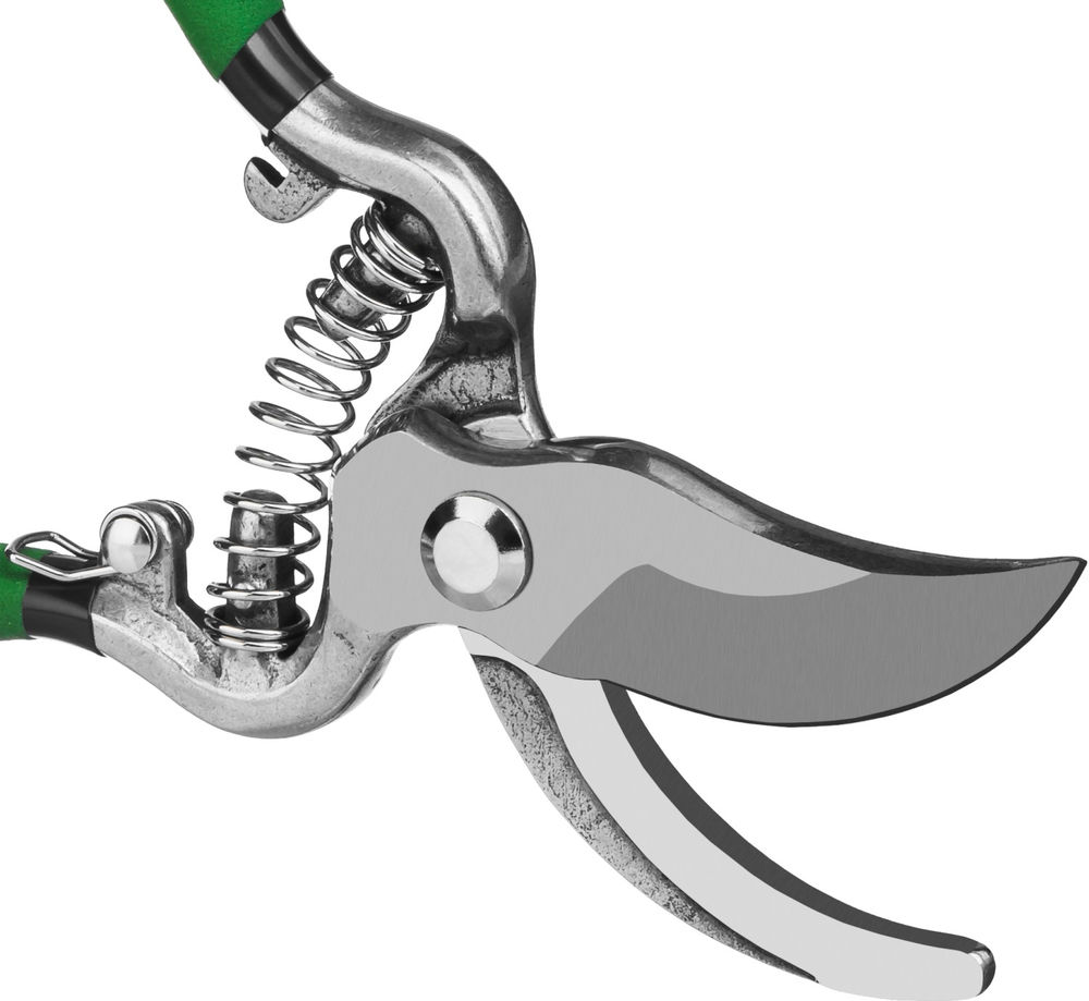 Плоскостной секатор 200 мм, углеродистая сталь, цельнокованый, покрытие ПВХ РОСТОК PC-15 423005_z01