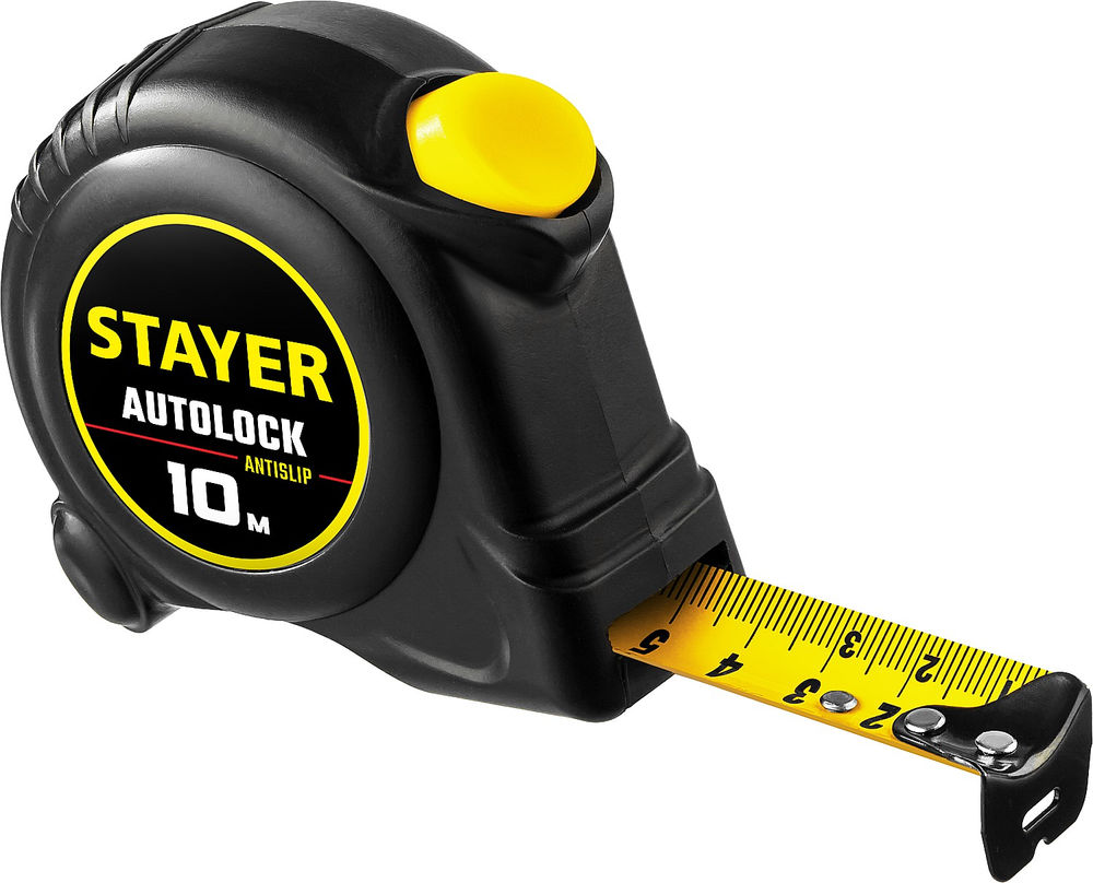 Рулетка с автостопом AutoLock 10 м х 25 мм STAYER 2-34126-10-25