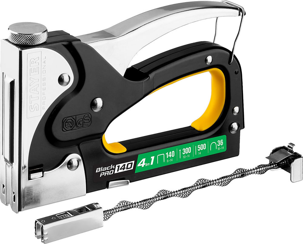 Степлер стальной мощный HERCULES-140, тип 140 (G/11/57) 20GA (6 - 14 мм)/36/300/500 STAYER Professional 31510_z01